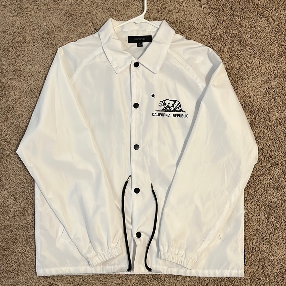 Men’s Ring of Fire California Republic Windbreaker Jacket
